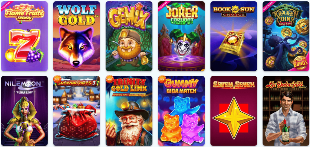 Slot-Spiele Infinity Casino